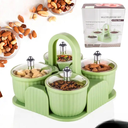 FreshStore Multipurpose Storage Container Set – Kitchen Jars for Spices & Snacks