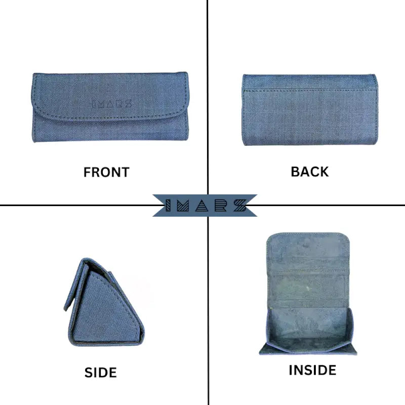 VisionGuard Spectacle Case – Lightweight Unisex Eyeglass Protector (Blue)