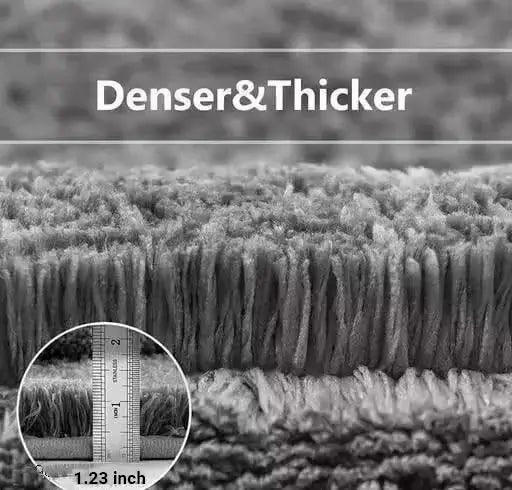 SoftStep Microfiber Anti-Skid Bath Mat – Striped Bathroom Rug