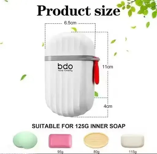 Portable Travel Soap Case with Leakproof Lock | Compact Plastic Soap Holder | Lightweight & Hygienic Soap Box for Gym, Camping & Bathroom Use