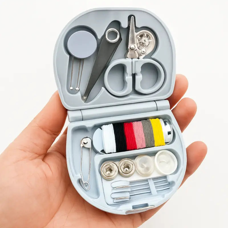 Mini Travel Sewing Kit | Portable All-in-One DIY Sewing Set with Threads, Needles & Scissors | Emergency Repair Kit for Beginners