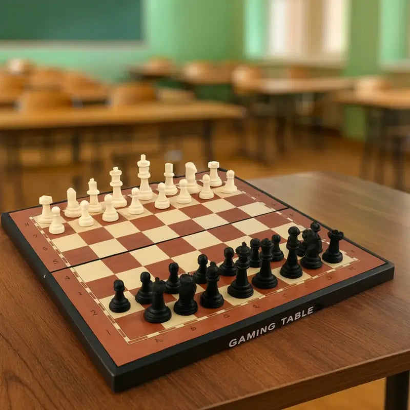 Premium Portable Chess Set – Foldable Travel Board