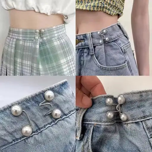 FitFix Adjustable Jeans Button Pins – No-Sew Waist Tightener