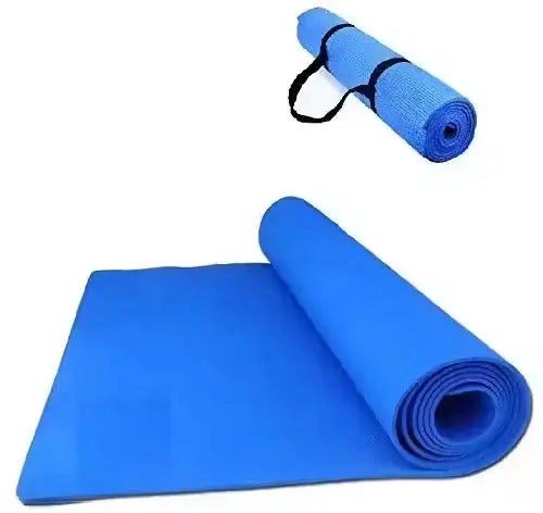 FlexZen 4MM Eco-Friendly Yoga Mat – Non-Slip Exercise Mat with Carry Strap