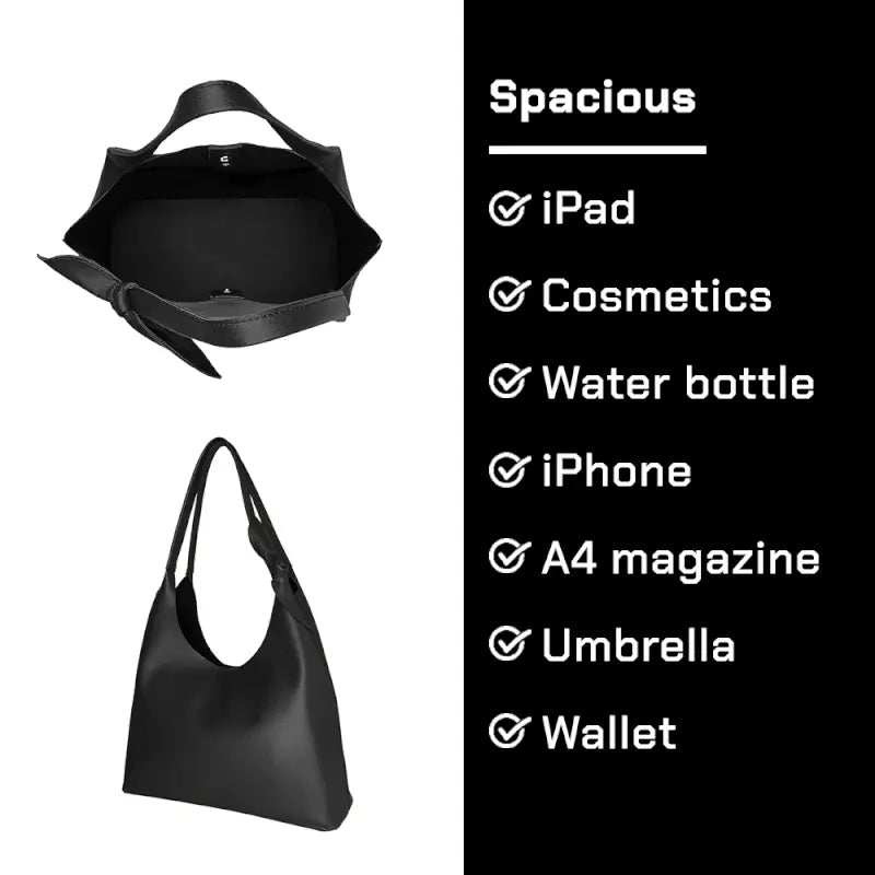 UrbanGrace Hobo Shoulder Bag – Vegan Leather Handbag for Women