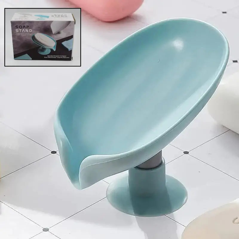 CleanFlow Self-Draining Soap Holder – Bathroom Soap Dish Stand (1 Pc)