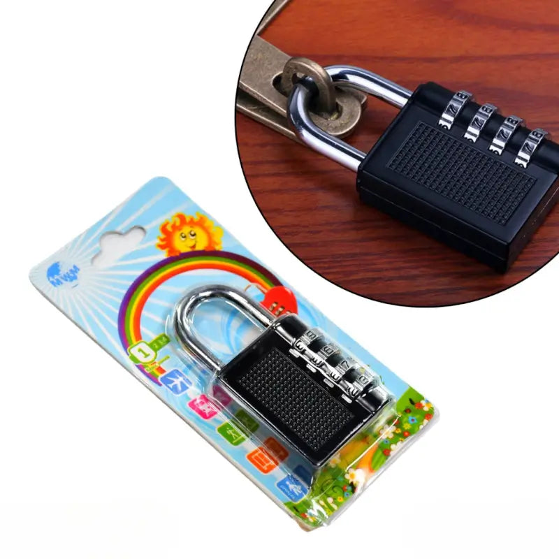 SecureGuard 4-Digit Combination Padlock – Keyless Security Lock