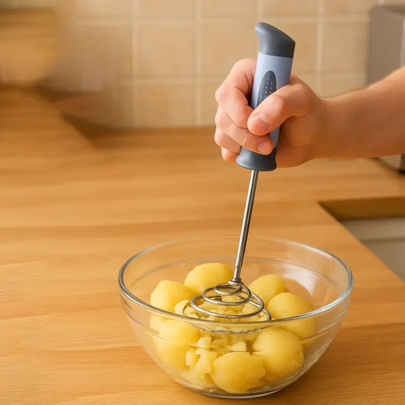 Spring O Heavy Duty Stainless Steel Masher | Potato & Vegetable Kitchen Food Masher Tool
