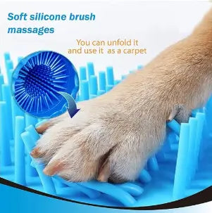 Portable Dog Paw Cleaner Cup | Soft Silicone Bristle Pet Foot Washer | Easy Clean Paw Cleaning Tool for Small & Medium Dogs