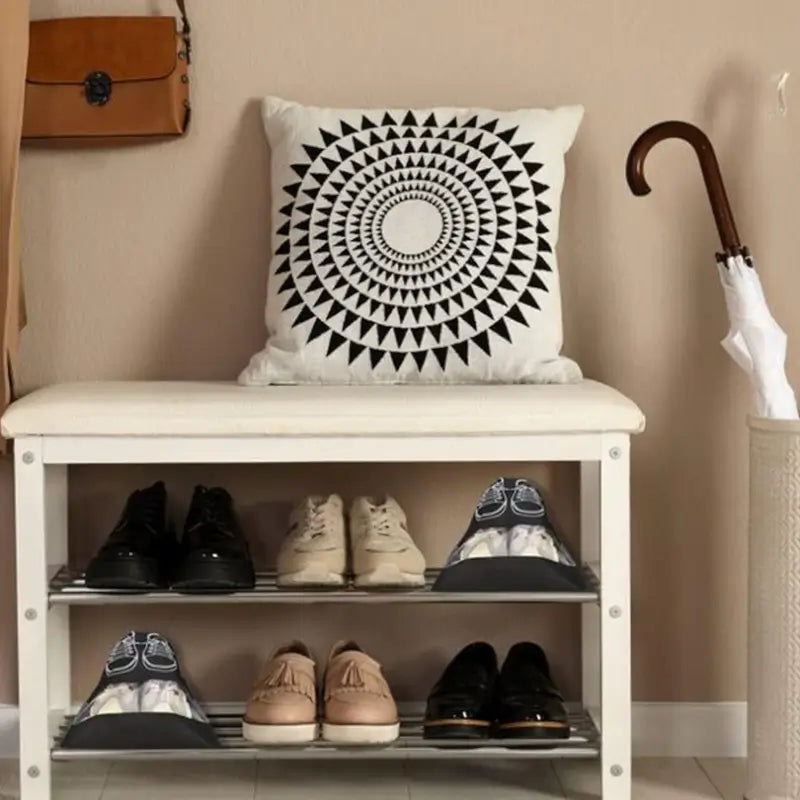 Portable Non-Woven Travel Shoe Storage Bag with Transparent Window (1 Pc)