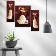 Decorative MDF Wood Wall Paintings Set | 12×18 Inch Modern Wall Art | Ready-to-Hang Home Décor for Living Room, Bedroom & Office (Pack of 2)