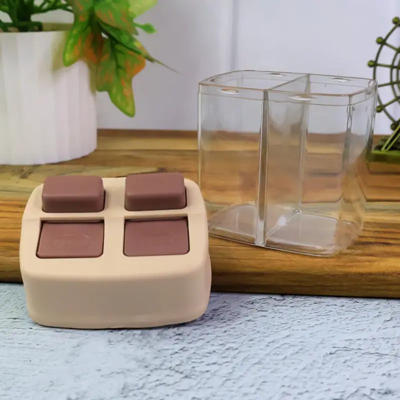 Premium 2-in-1 Salt & Pepper Dispenser | Dual Chamber Spice Shaker Container for Kitchen & Dining Table