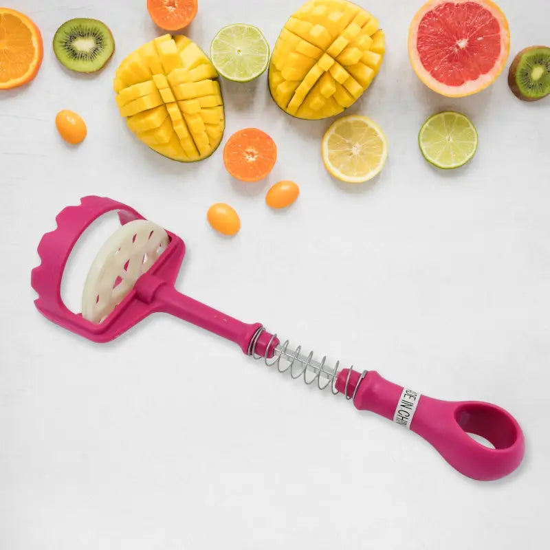 Multi-Functional Potato Masher (1 Pc) | Stainless Steel & PP Kitchen Masher | Ergonomic Easy-Press Vegetable & Fruit Crusher