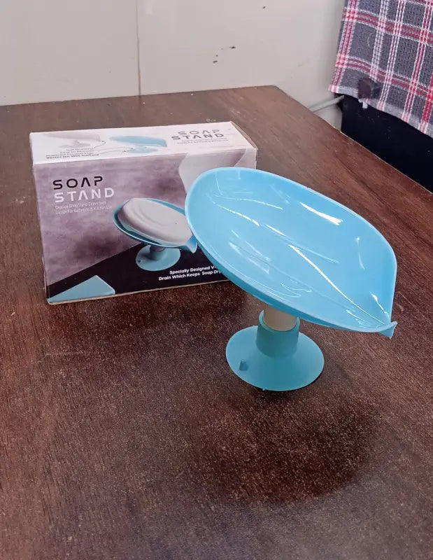 CleanFlow Self-Draining Soap Holder – Bathroom Soap Dish Stand (1 Pc)