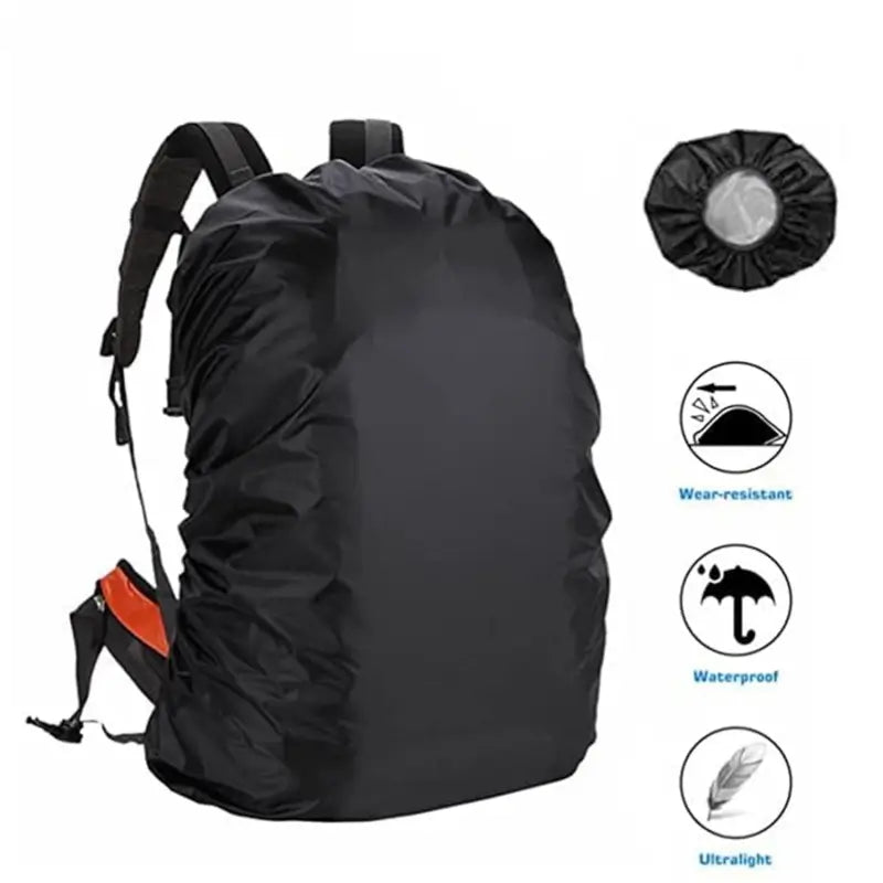 RainShield Pro Backpack Cover – Waterproof & Dustproof Nylon Rain Cover (Adjustable)